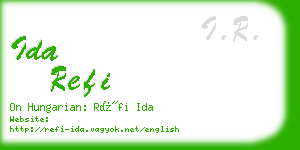 ida refi business card